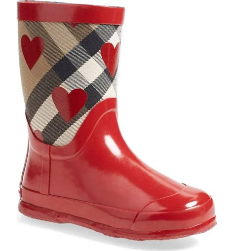 burberry painted heart rain boots|burberry rain boots.